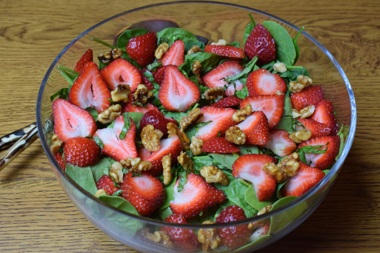 Strawberry Spinach Salad Sea Salt And Sailor Stripes