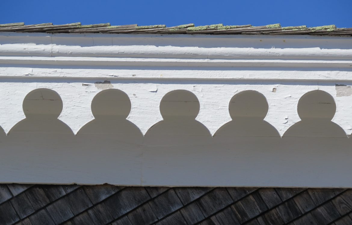 Shapes on the Grange Hall roof