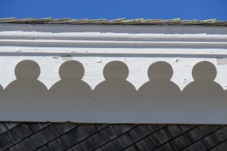 Shapes on the Grange Hall roof