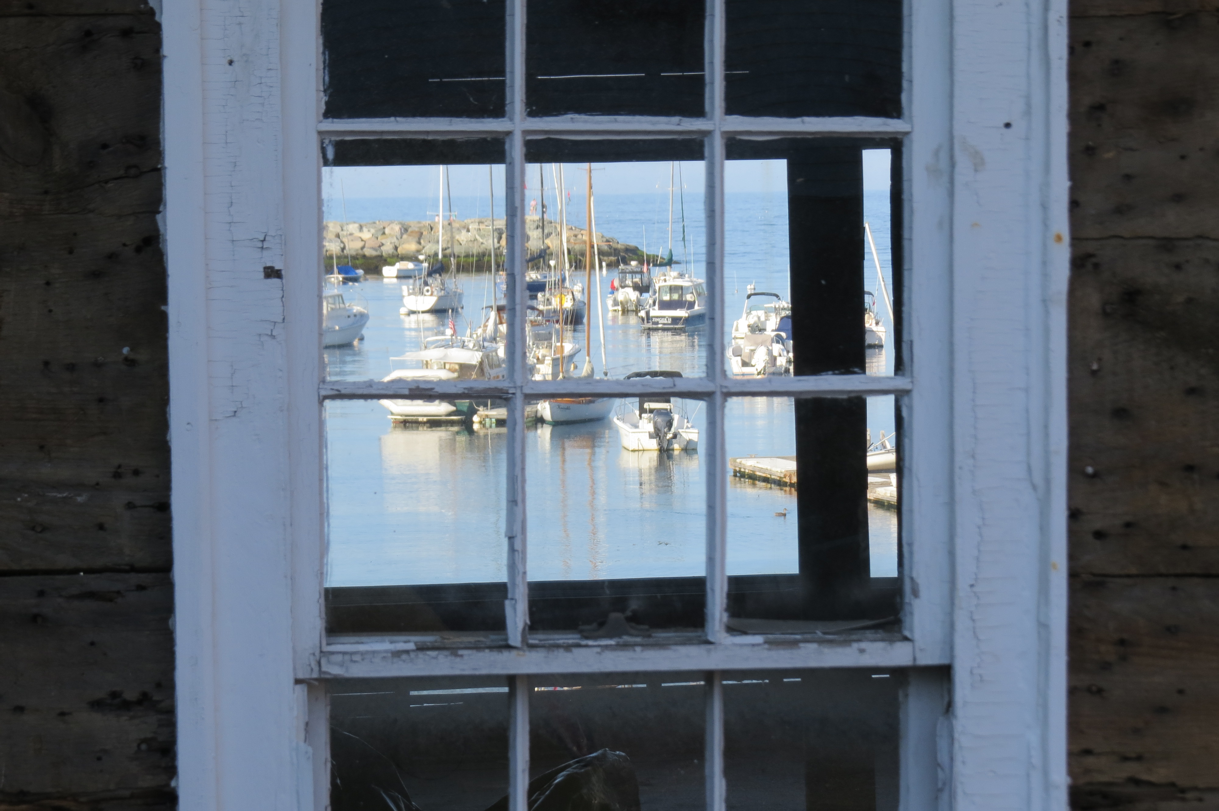 Harbor View Through a Window