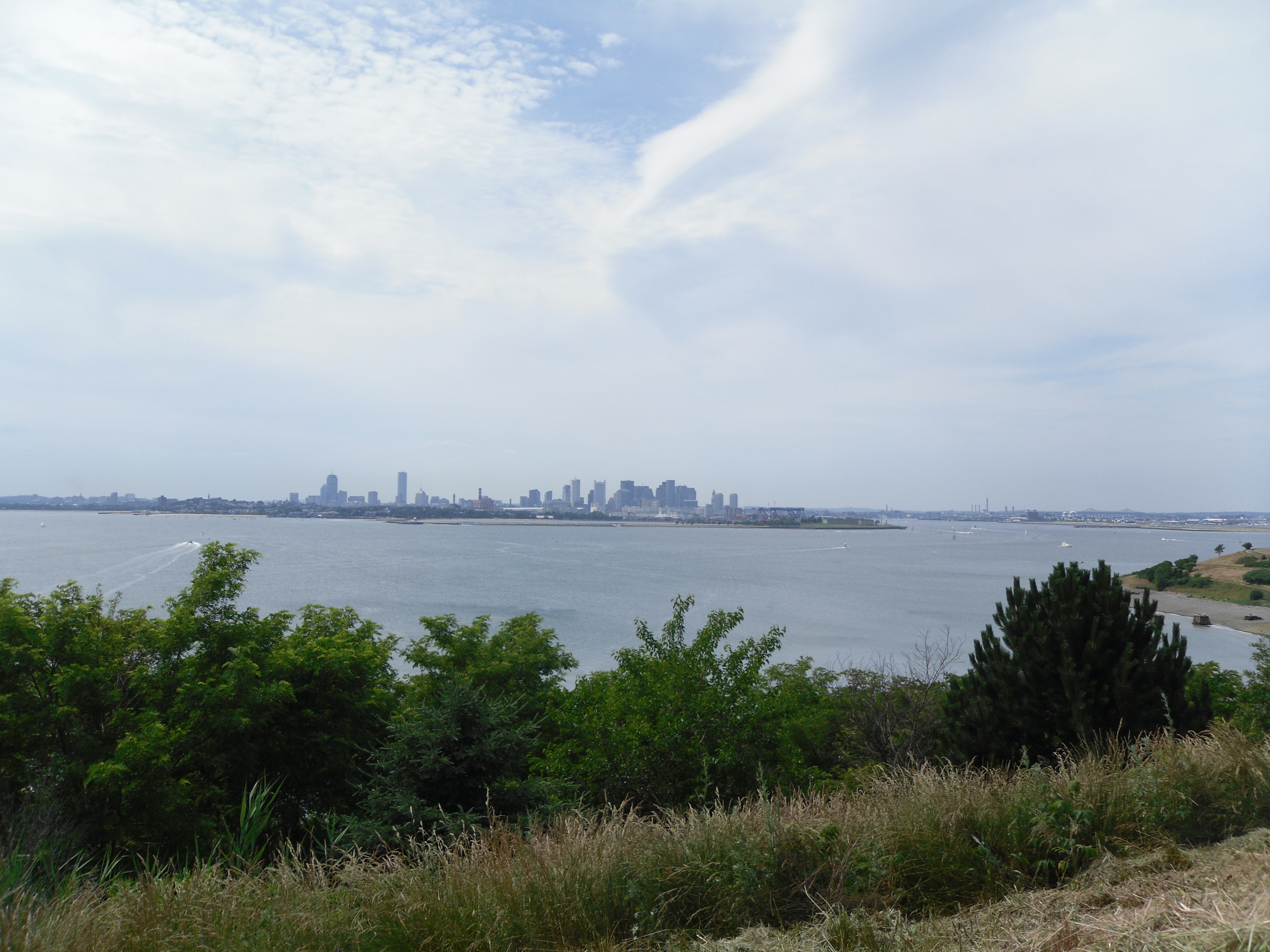 Boston Skyline From Spectacle Island, Coastal Day Trips From Boston