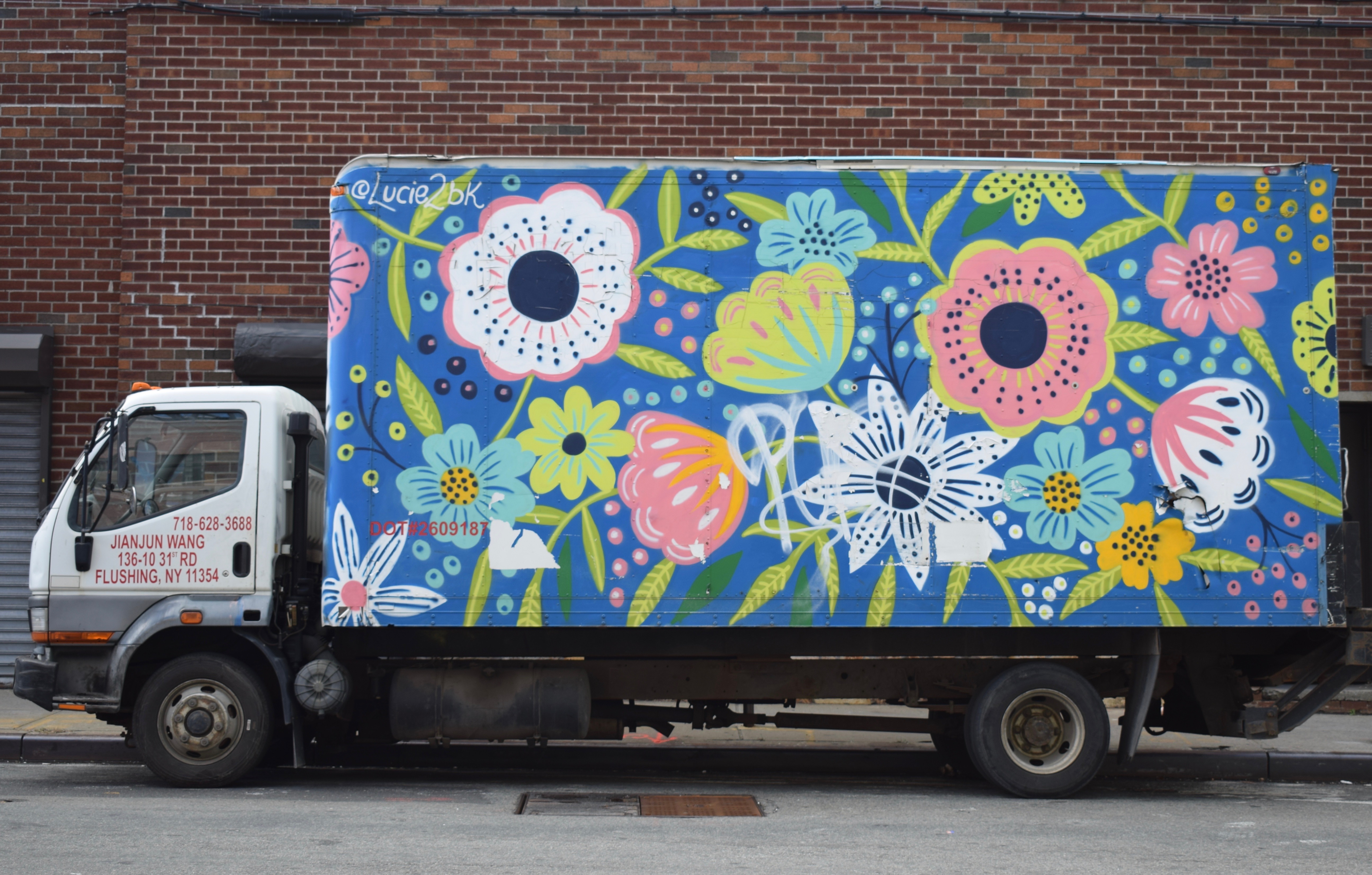 Painted Truck in Brooklyn, It's the weekend! Number 28