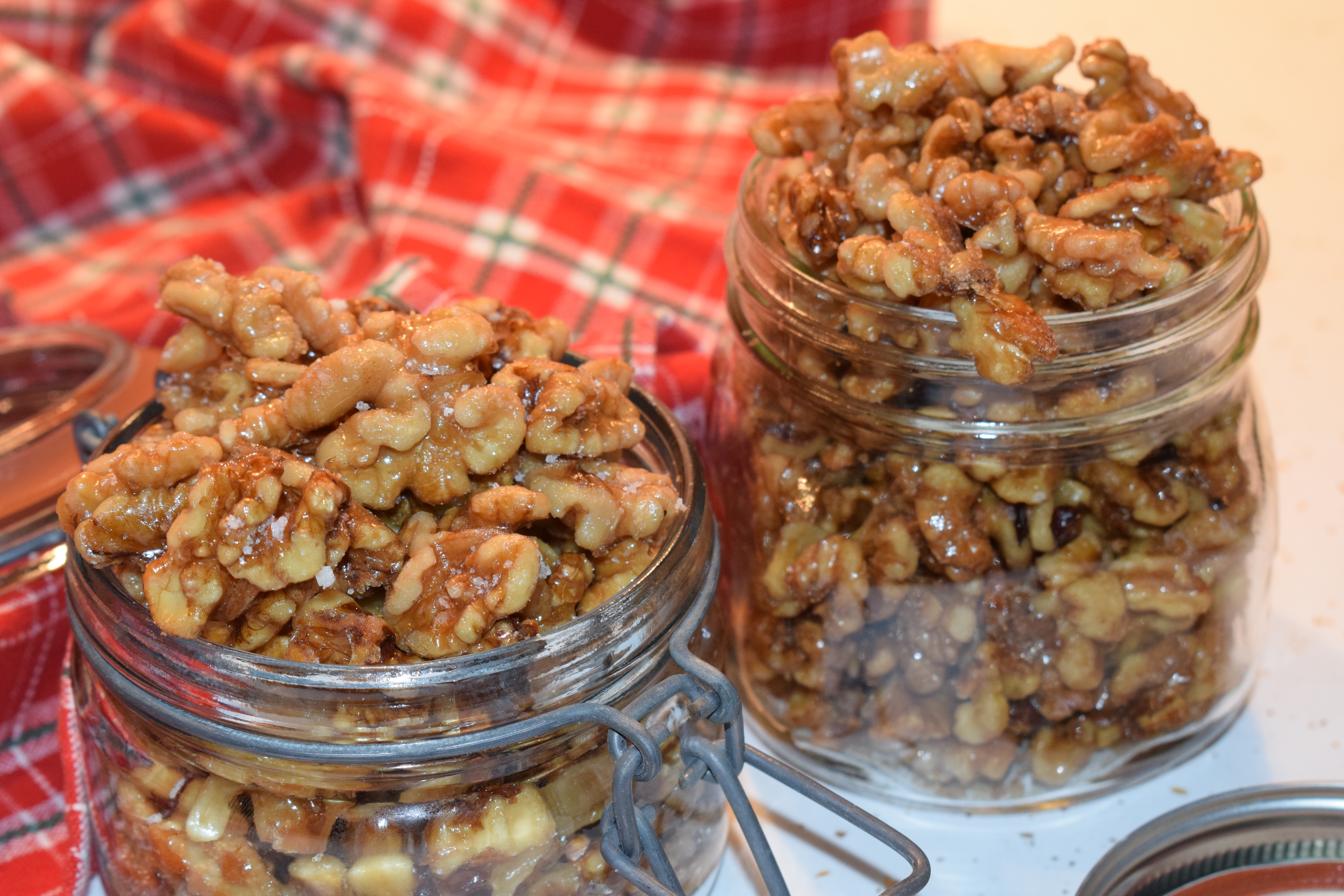 Sweet and Salty Walnuts, Jarred for Gifts