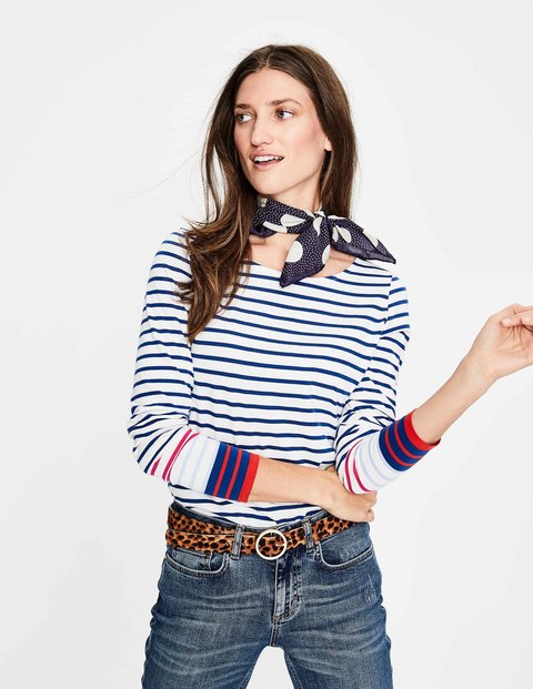 Boden Breton in Riviera Blue, Striped Shirts With a Little Something Extra