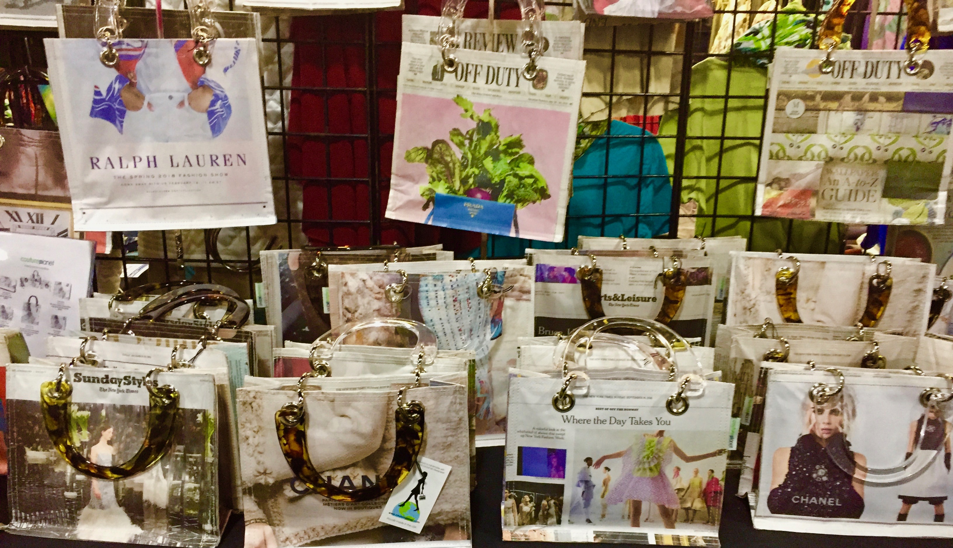 Couture Planet Handbags, Displayed at a Show