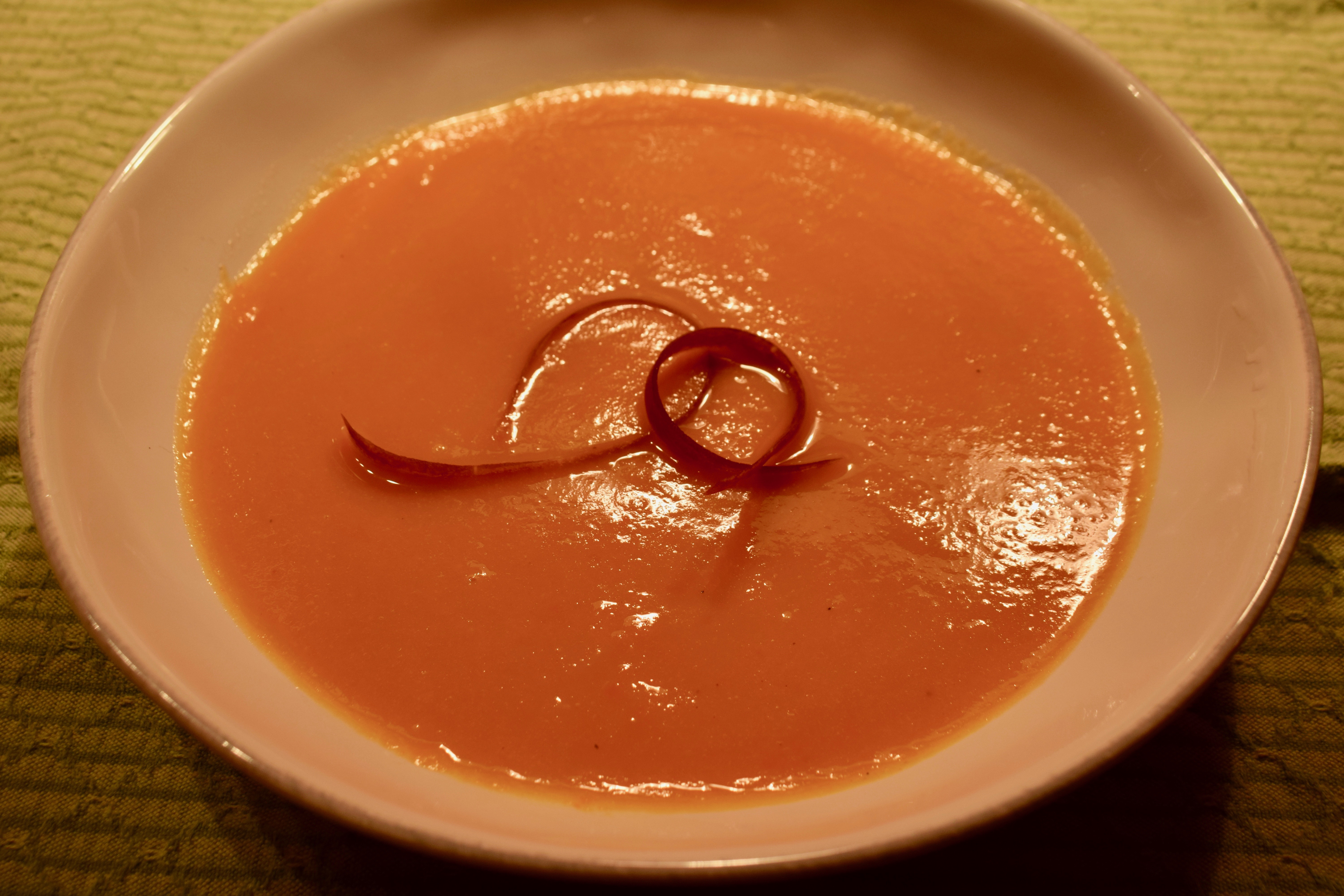Carrot, Ginger and Orange Soup