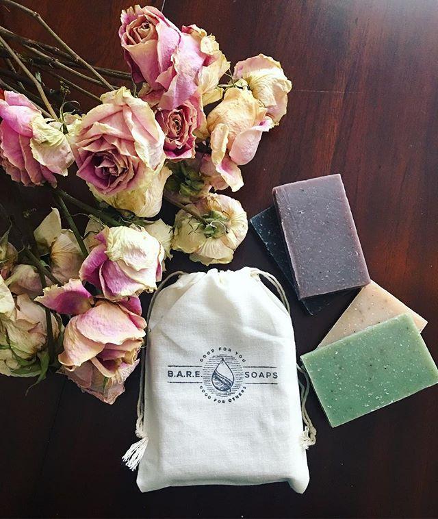 Gifts that Give to Others, Natural Soap Selection in a Cloth Bag
