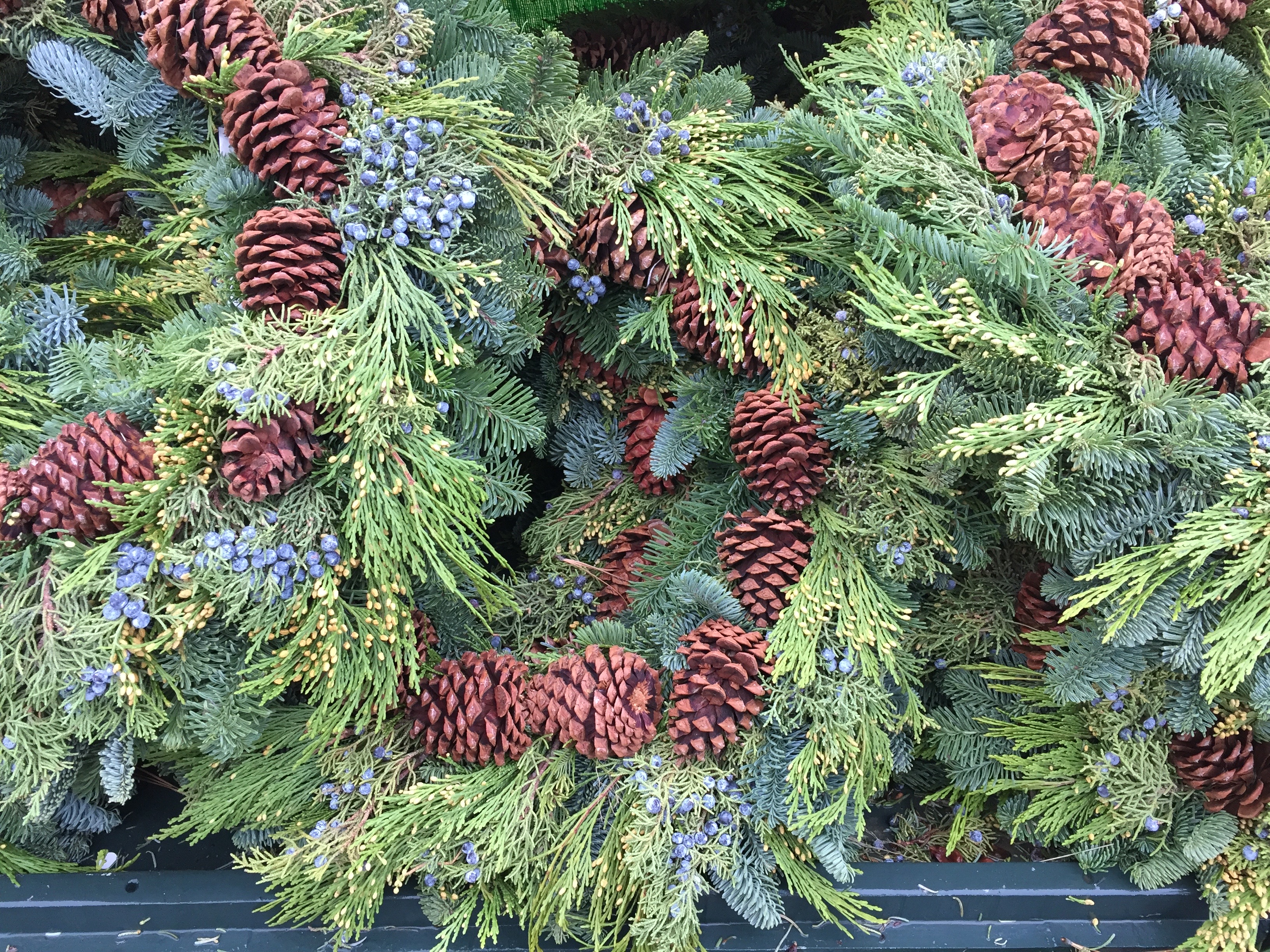 It's the Weekend, Number 82, Wreaths lined up for sale