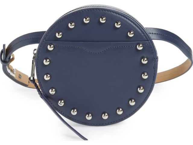 Rebecca Minkoff Studded Leather Belt Bag in Twilight
