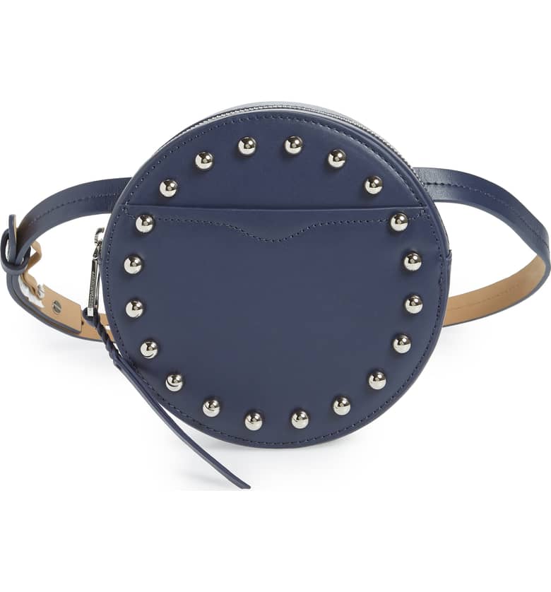 Rebecca Minkoff Studded Leather Belt Bag in Twilight