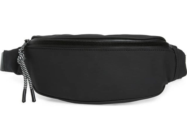 Treasure and Bond Maison Water Resistant Black Belt Bag