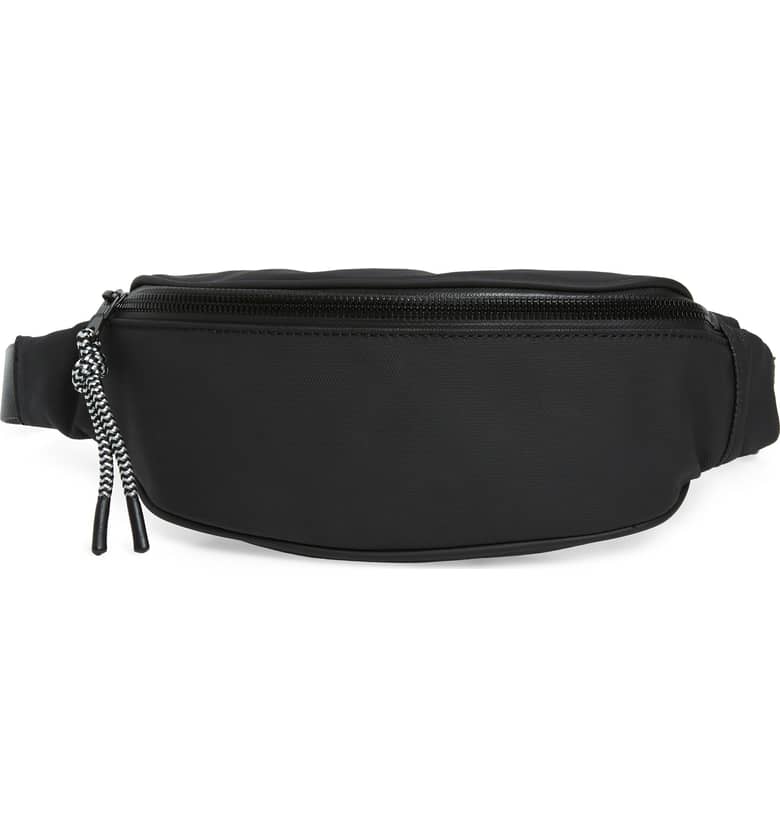 Treasure and Bond Maison Water Resistant Black Belt Bag