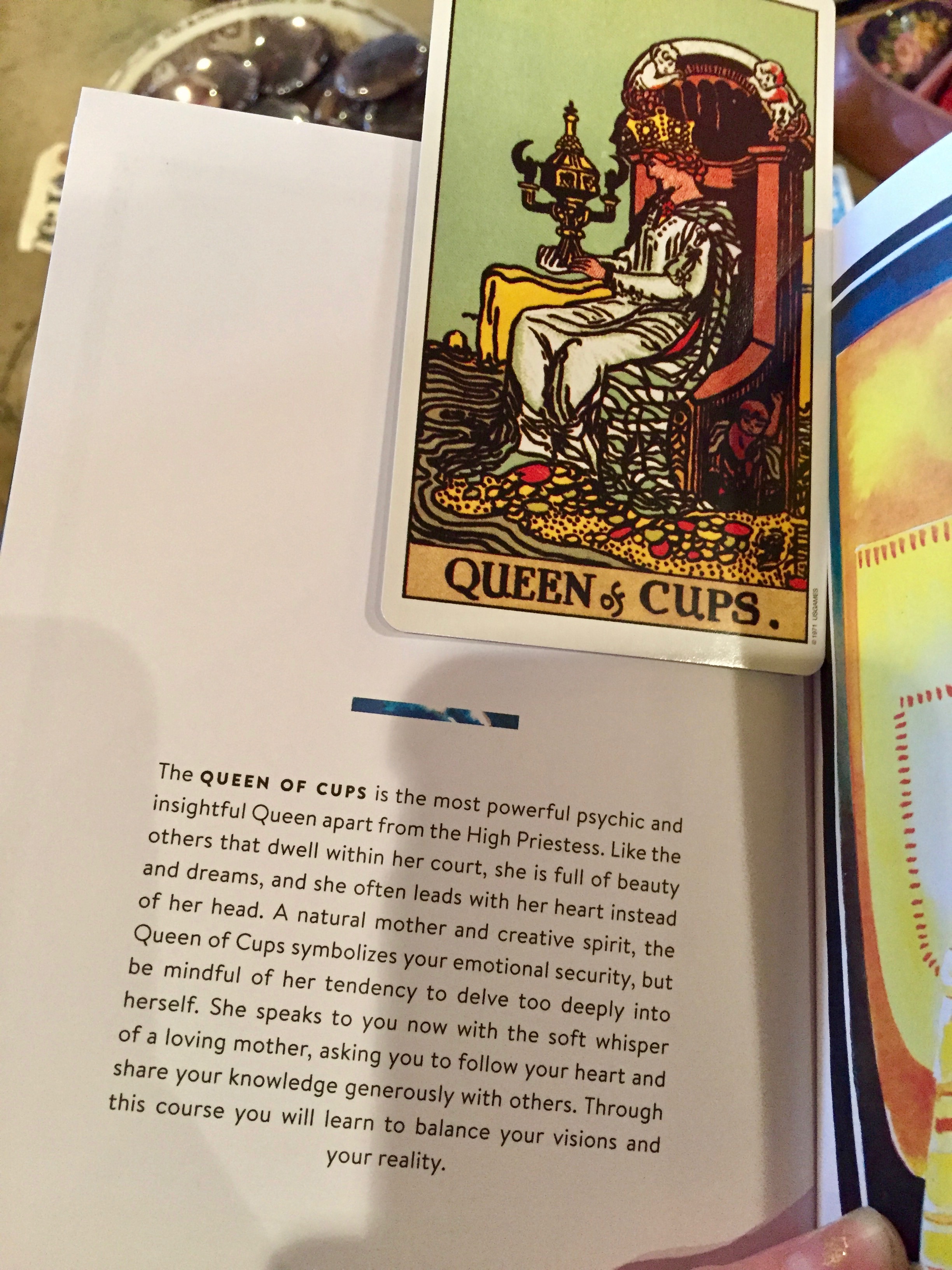 It's the weekend, Number 96, Queen of Cups Tarot Card