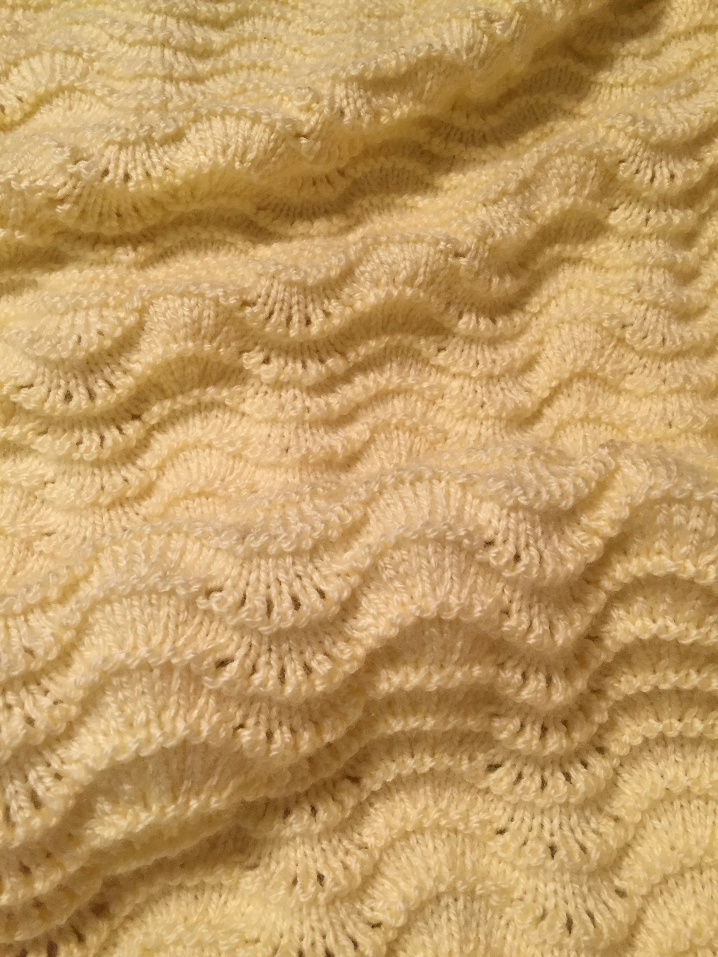 It's the Weekend, Number 102, Closeup of Yellow Baby Blanket