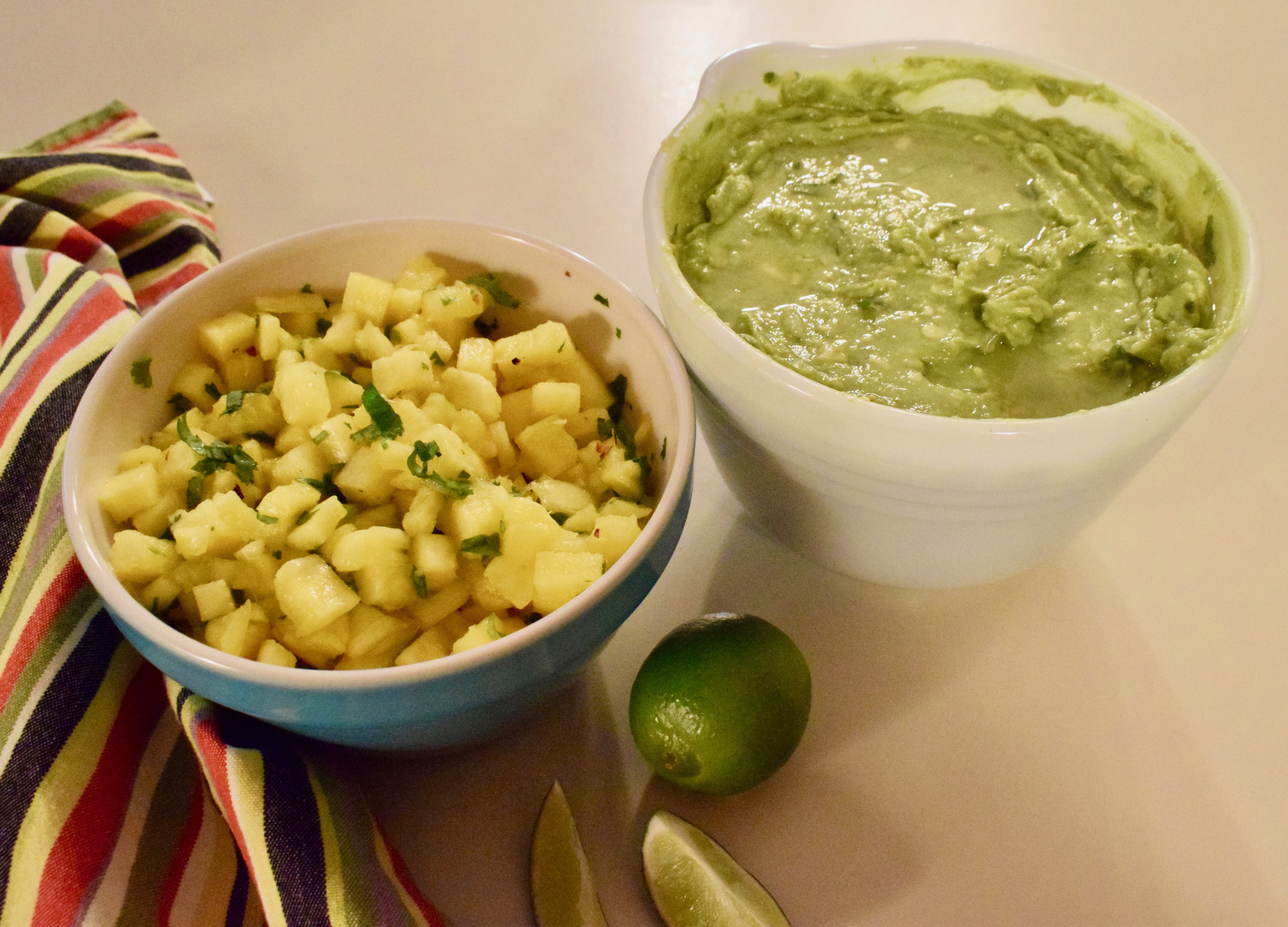 It's the Weekend, Number 101, Pineapple Salsa and Guacamole Ready to Serve