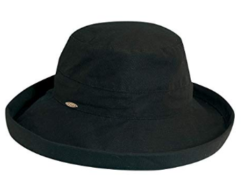 Summer Hats - Scala Cotton Hat in Black Color