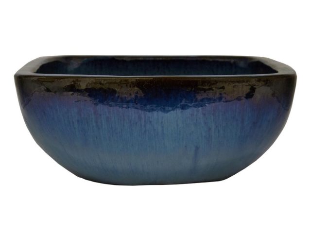Trendspot Blue Ceramic Lagos Bowl Planter