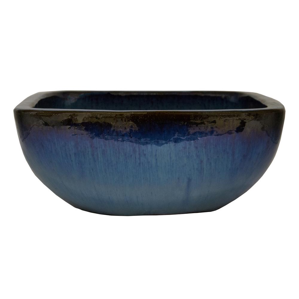 Trendspot Blue Ceramic Lagos Bowl Planter