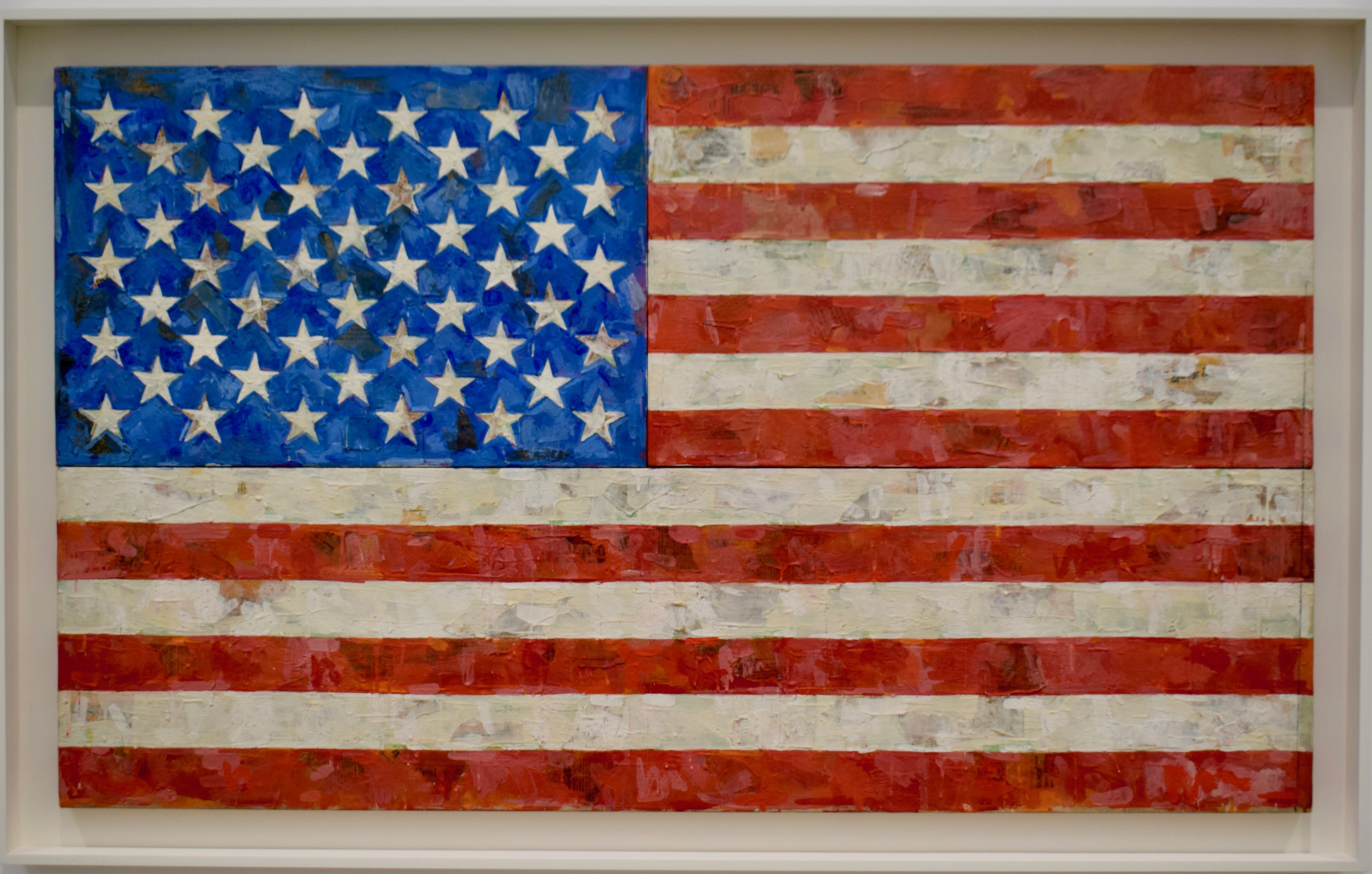 It's the weekend!, Number 110, Jasper Johns Flag Painting