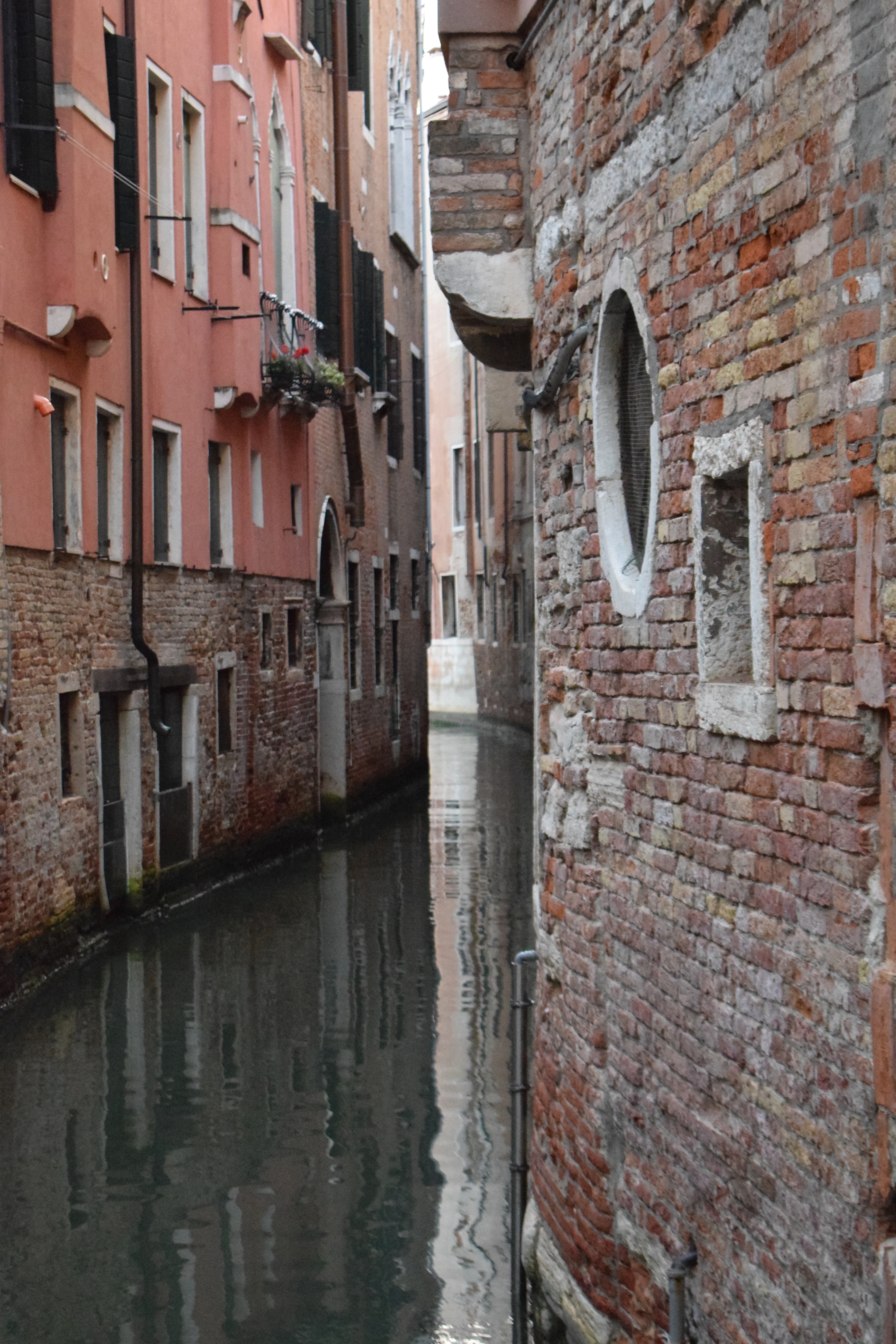 Buildings Reflected in a Small Venice Canal