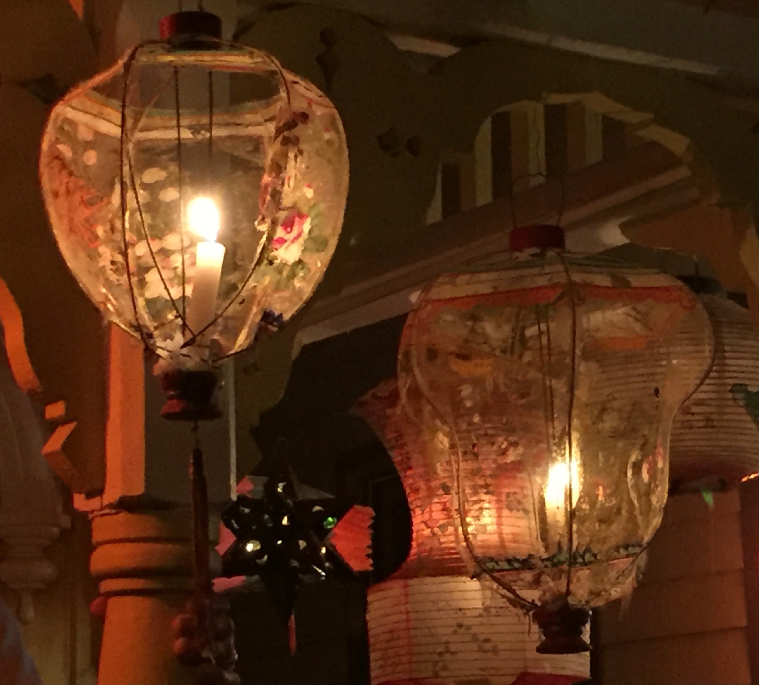 Illumination Night on Martha's Vineyard, Silk Painted Lanterns