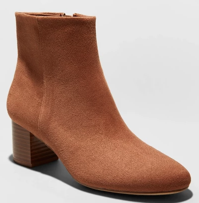 A New Day Microsuede Boot in Cognac