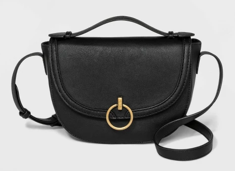 Universal Thread Saddle Bag in Black