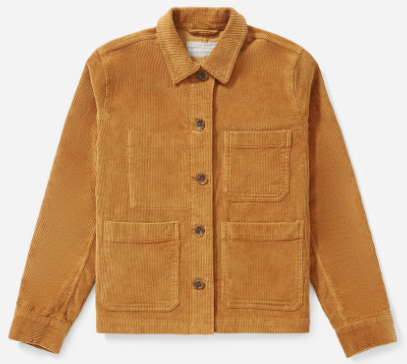 Everlane Corduroy Chore Jacket in Golden Brown