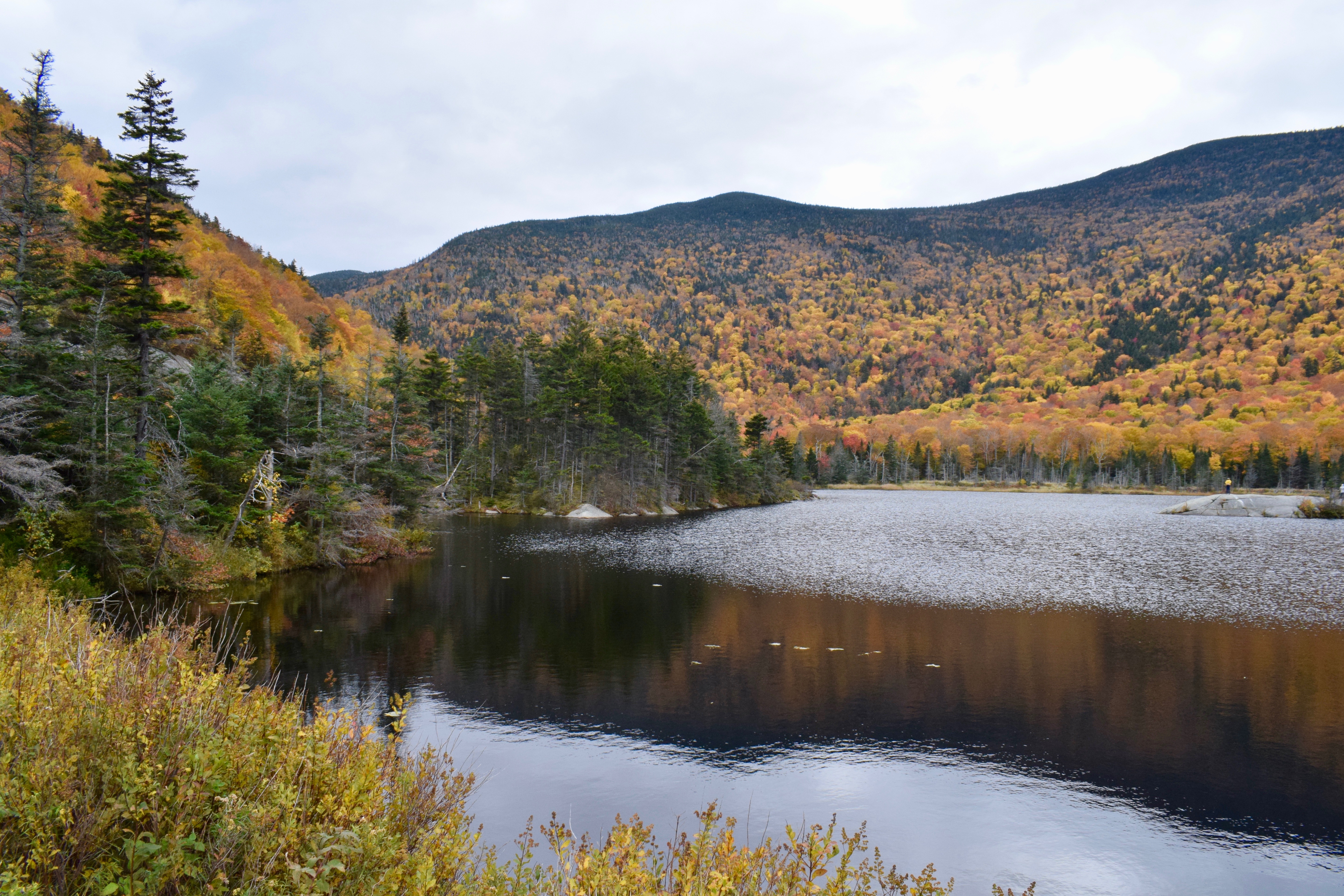 New Hampshire Lake with Fall Foliage