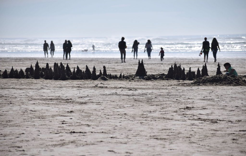 It's the weekend! Number 137, Drip Castles at Cannon Beach, Oregon