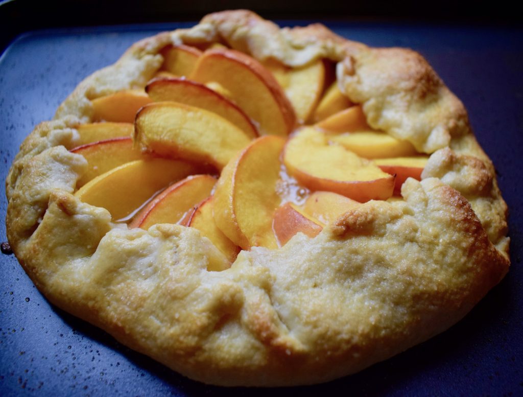 Peach Galette Fresh from the Oven