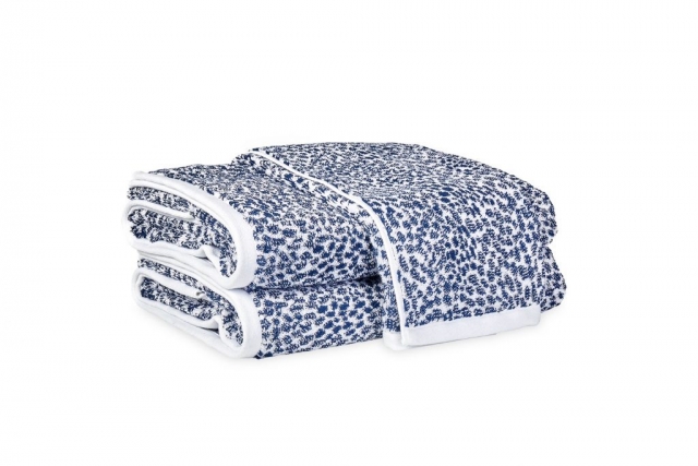 Blue and White Bath Towels