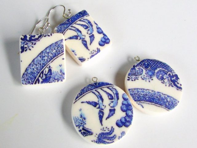 Blue Willow Earrings
