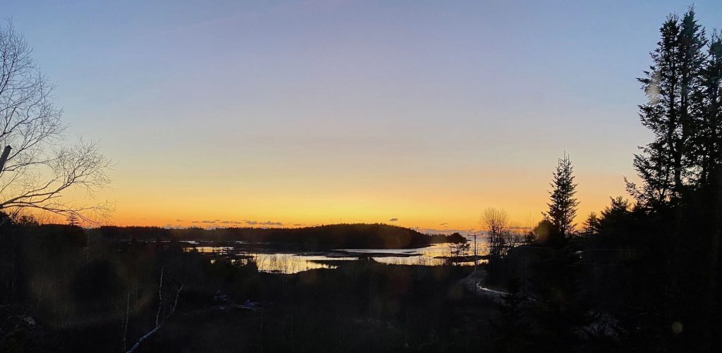 It's the weekend! Number 139, Dawn over Long Cove in St. George, Maine