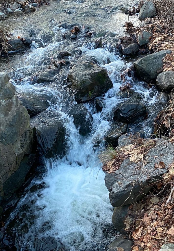 It's the weekend! Number 187, Winter Stream Rushing Over Rocks