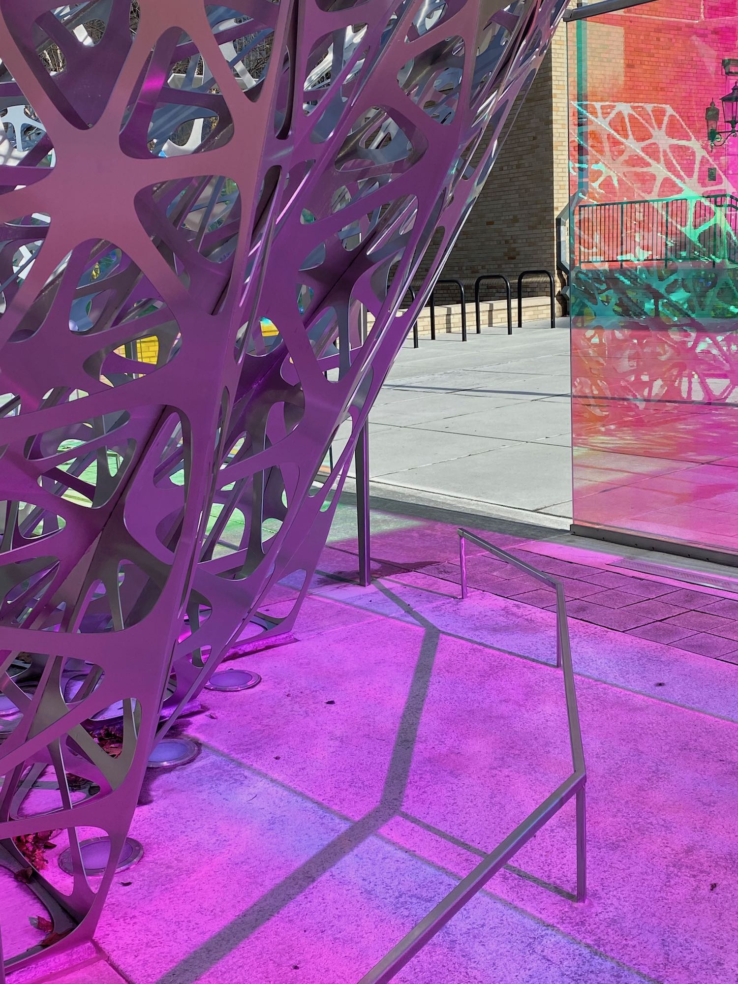 It's the weekend! Number 237, Reflections of Color from PolyForm, an Art Installation at Cornell University