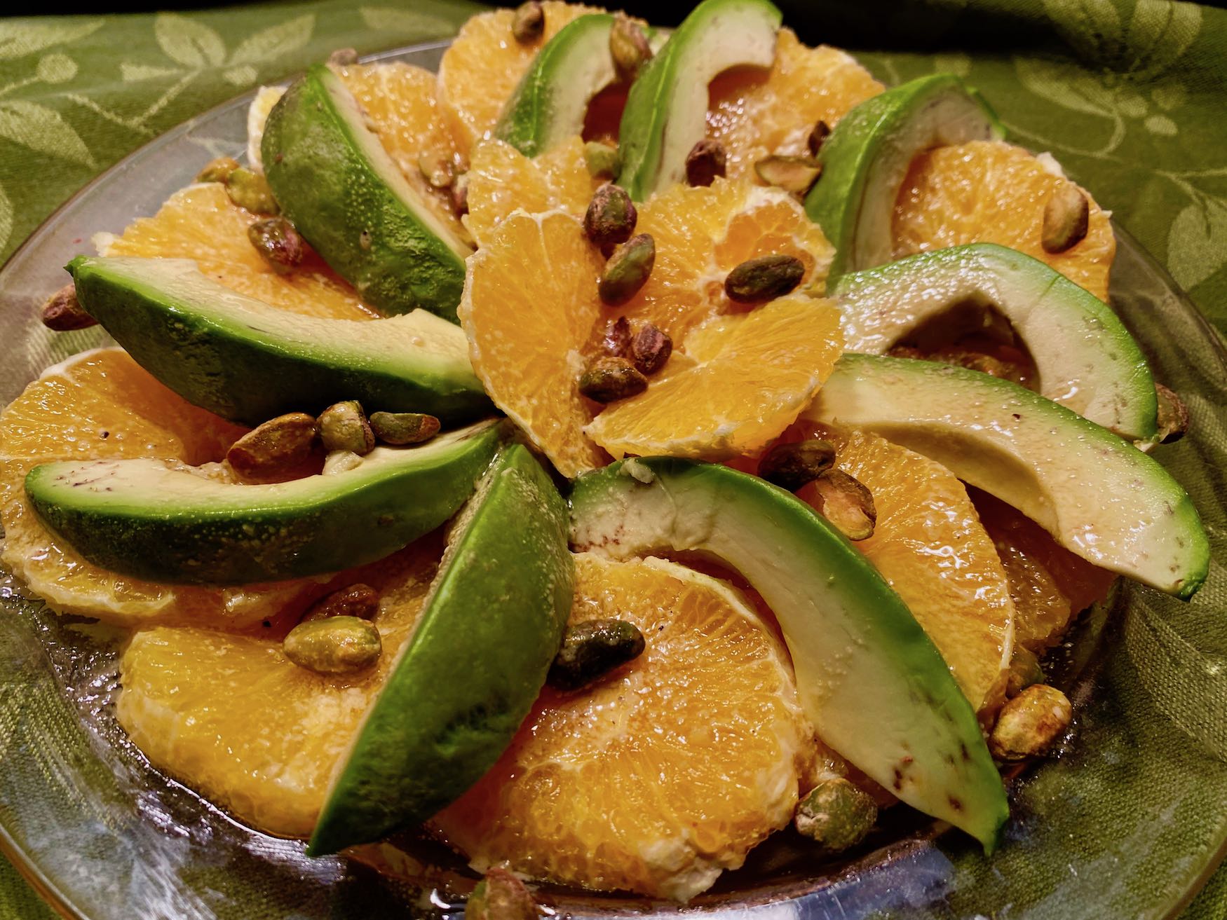 Orange Avocado Salad with Pistachios