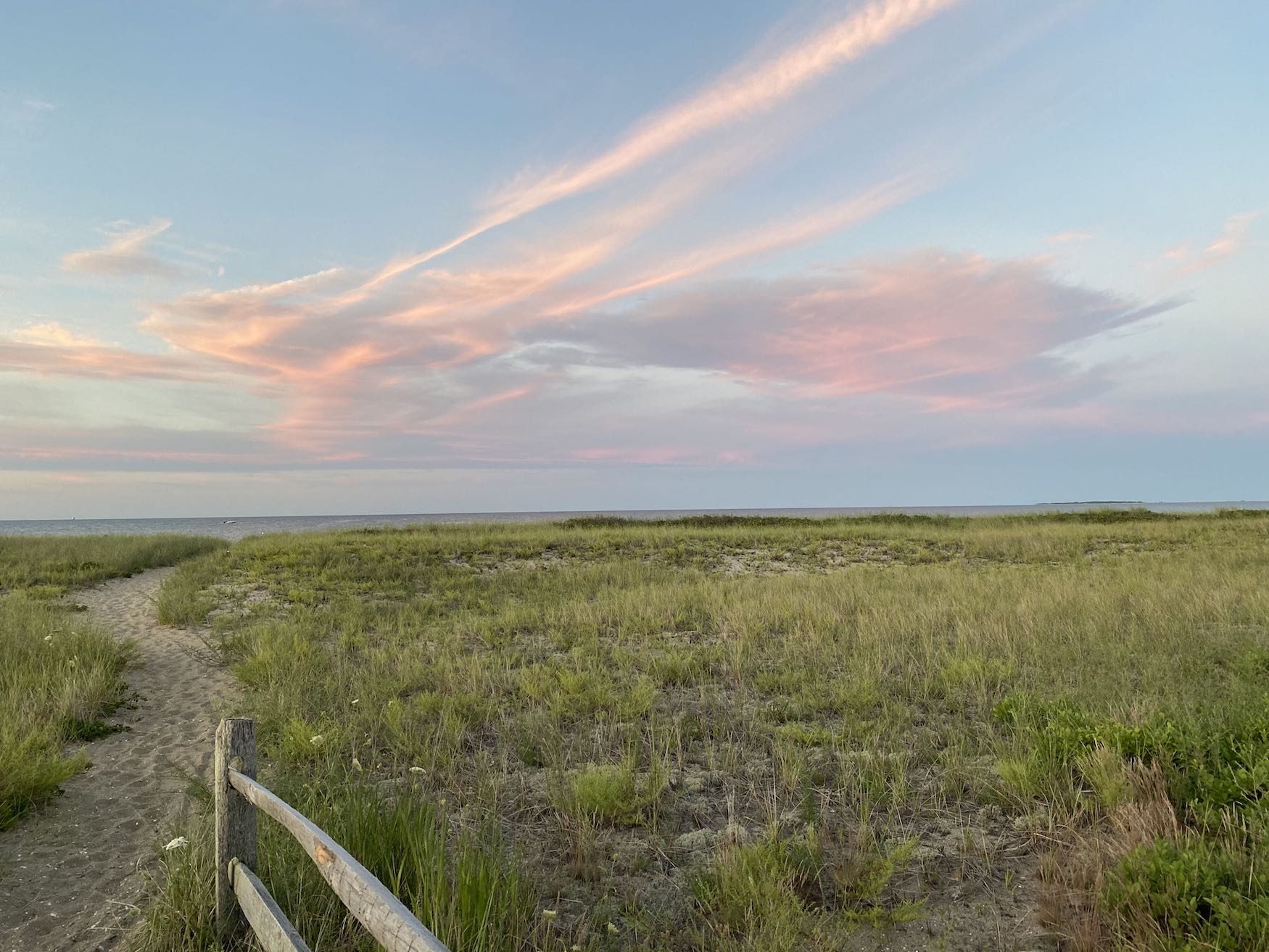 It's the weekend! Number 256, A Beach Path and Sunset Reflected on Clouds, Martha's Vineyard