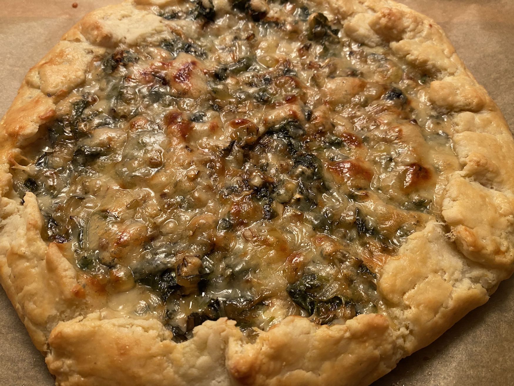 Swiss Chard Galette Hot From the Oven