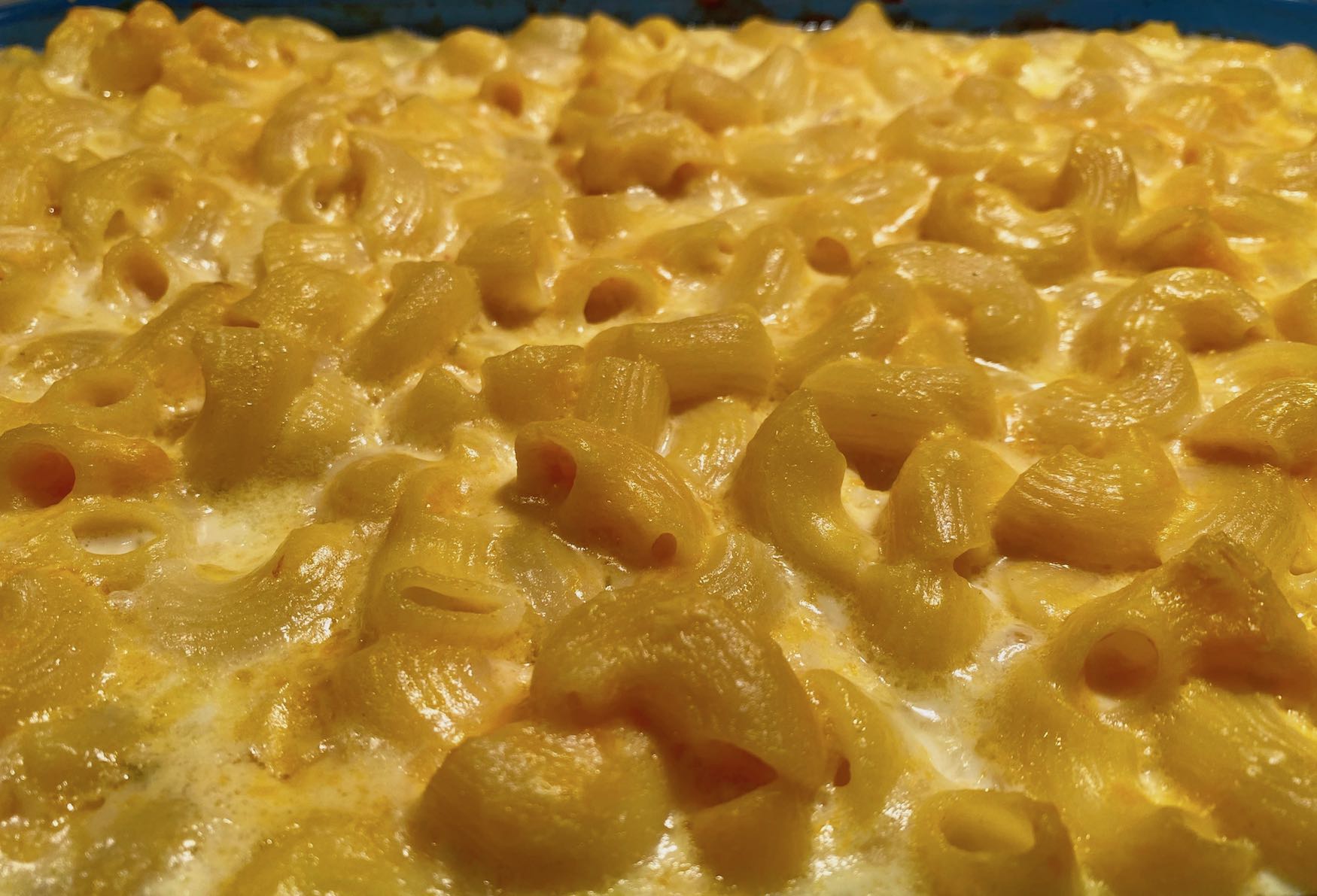 Macaroni and Cheese with Butternut Squash in Pan