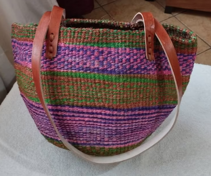 African Woven Sisal Tote