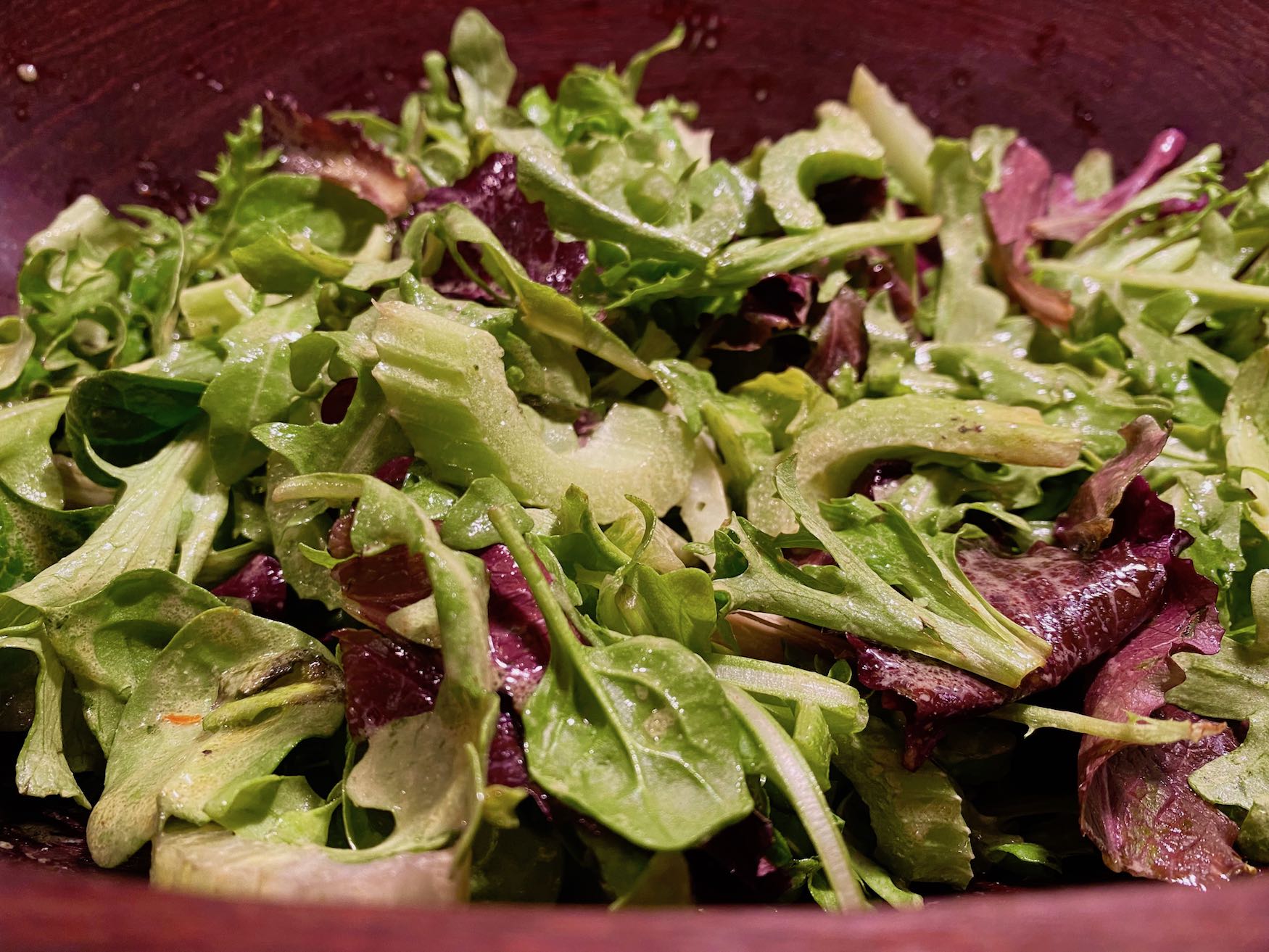 Arugula Celery Salad with Orange Dijon Vinaigrette