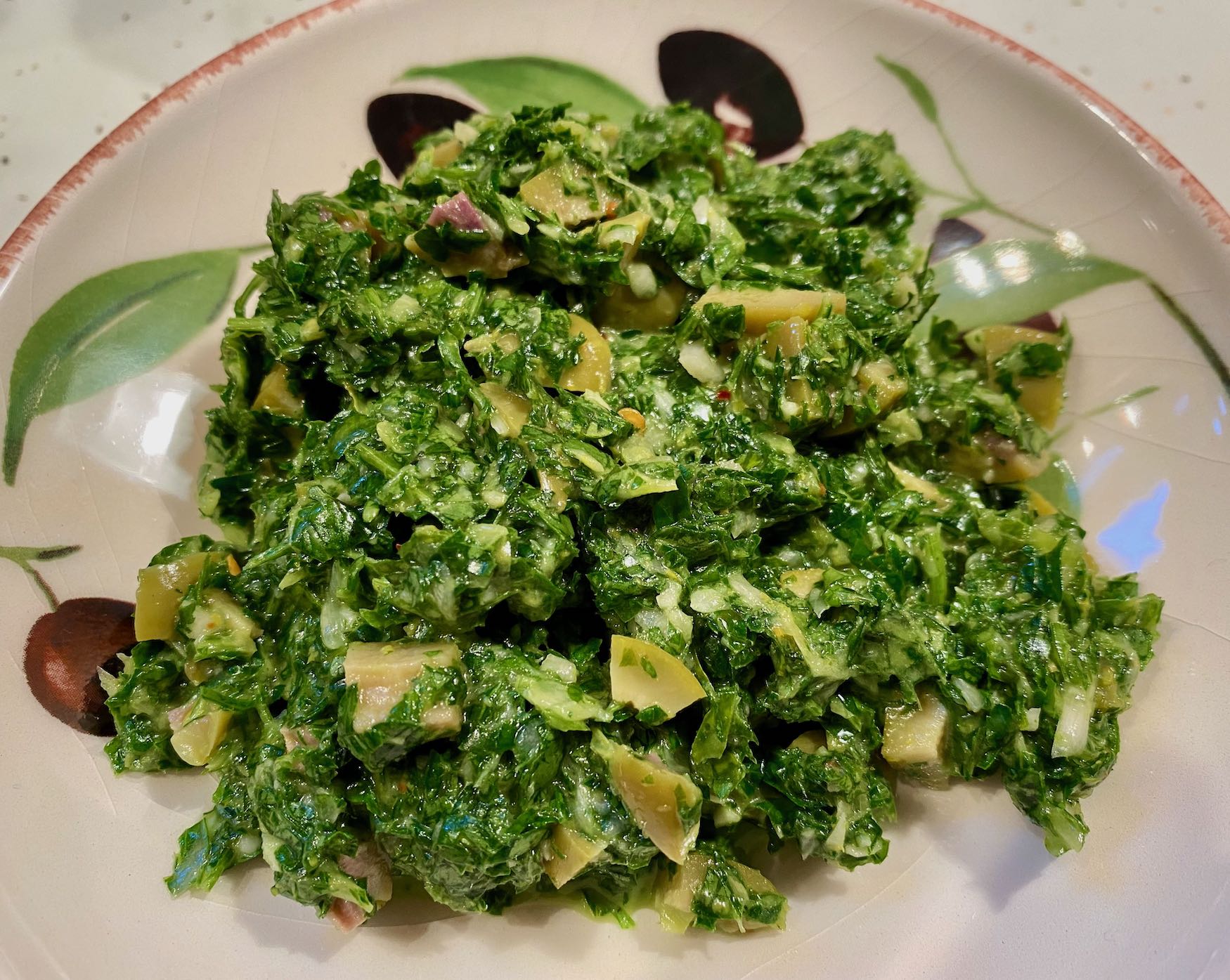 A Bowl of Italian Salsa Verde