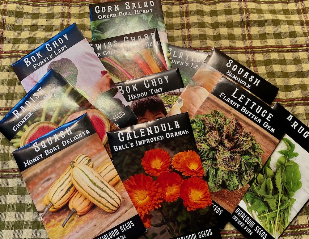 Heirloom Seed Packets for My Summer 2024 Garden