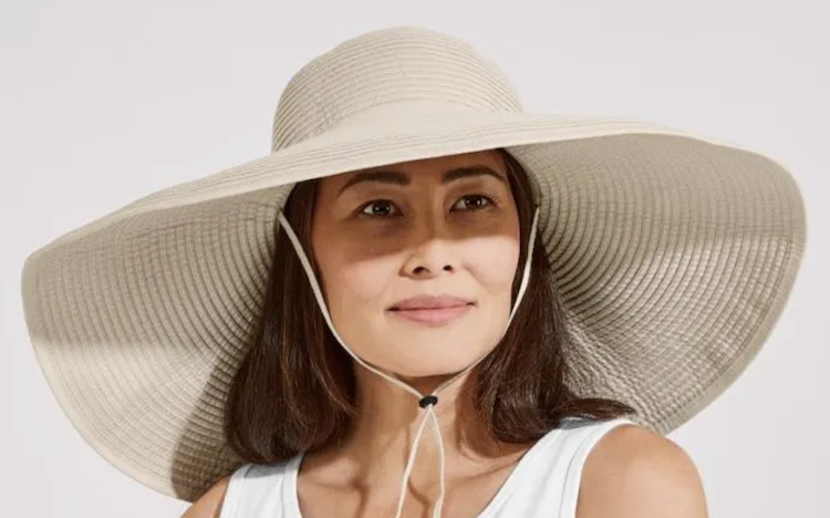 Wide Brimmed Natural Color Shapeable Sun Hat for Women
