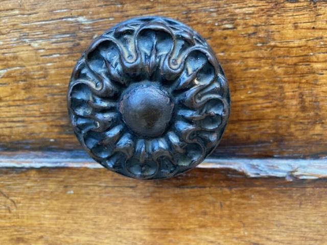 Blackened Round Parisian Door Knob