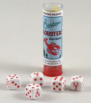 Lobster Dice from Massachusetts Bay Trading Co.