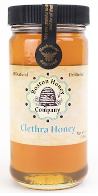 Jar of Clethra Honey from Boston Honey Company