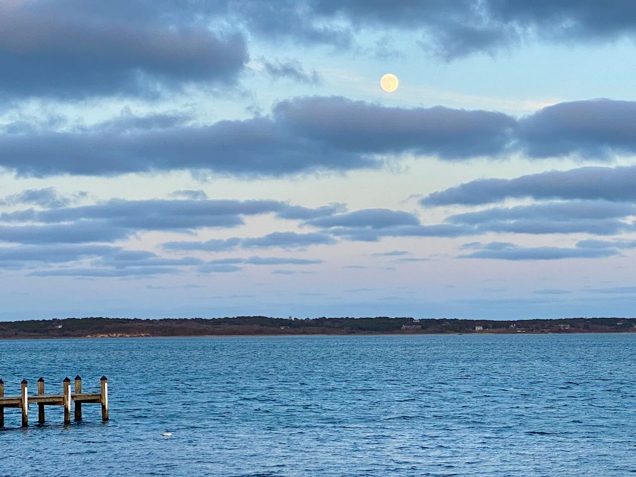 It's the weekend! Number 351, Moon Rising Over Katama Bay on Martha's Vineyard