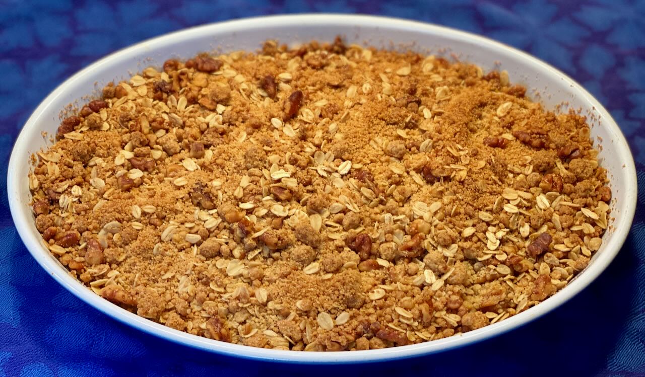 Pear Crisp Fresh from the Oven